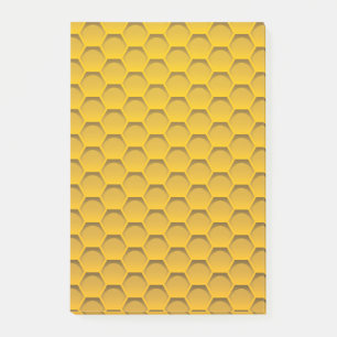 Notas Post-it® Modelo amarillo del panal