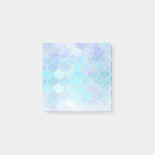 Notas Post-it® Modelo Aqua Pearlescent & Gold Mermaid