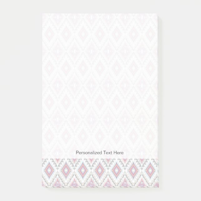 Notas Post-it® Modelo azteca geométrico abstracto (Anverso)