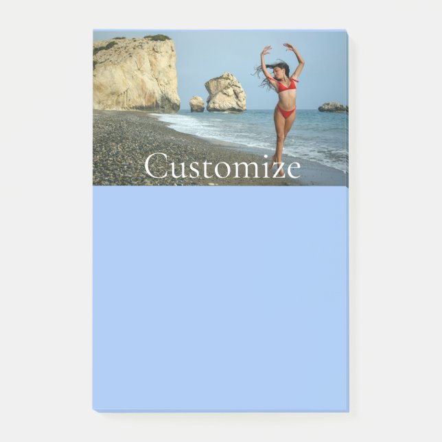 Notas Post-it® Modelo bikini bailando Thunder_Cove (Anverso)