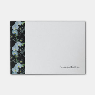 Notas Post-it® Modelo blanco de las orquídeas de la acuarela