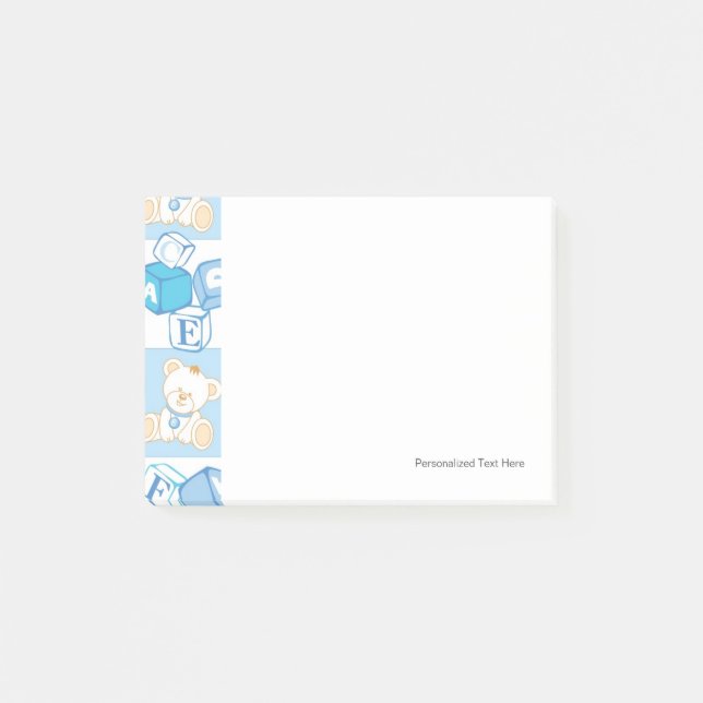Notas Post-it® Modelo comprobado del oso de peluche (Anverso)