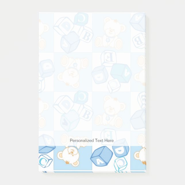 Notas Post-it® Modelo comprobado del oso de peluche (Anverso)