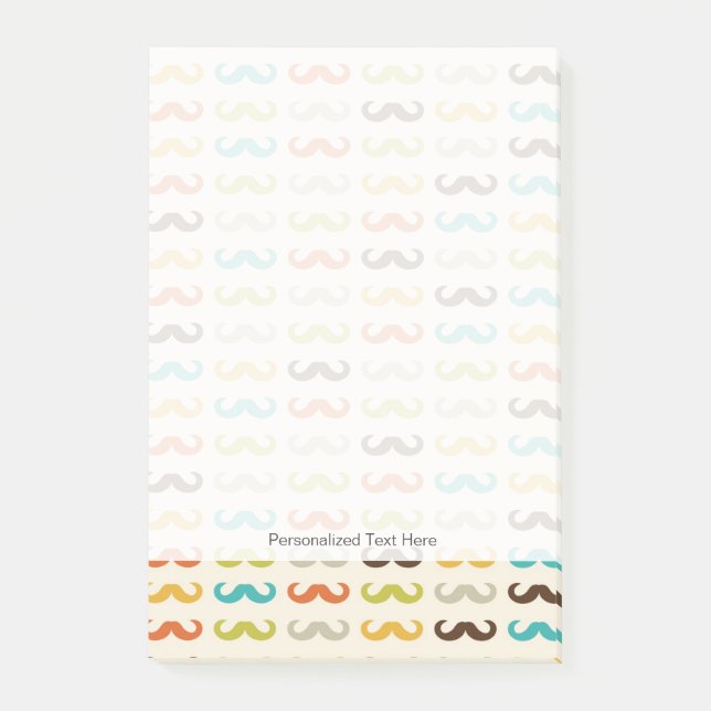 Notas Post-it® Modelo con el bigote (Anverso)