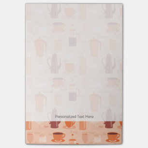 Notas Post-it® Modelo con las bebidas y el texto