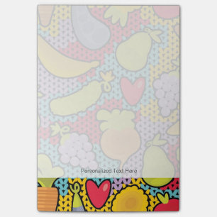 Notas Post-it® Modelo con las frutas y verduras