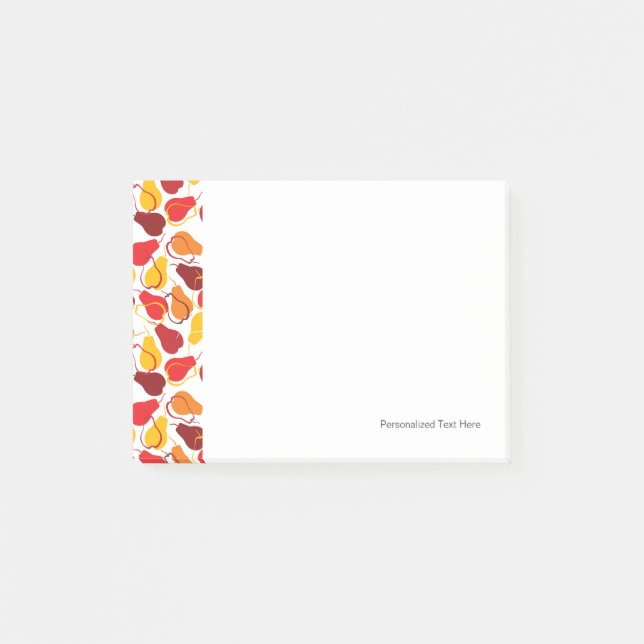 Notas Post-it® Modelo con las peras (Anverso)