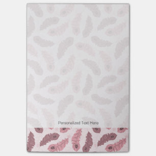 Notas Post-it® modelo con las plumas del pavo real