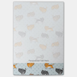 Notas Post-it® modelo con los gatos divertidos