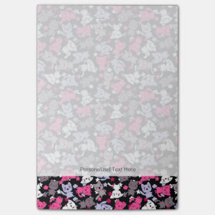 Notas Post-it® modelo con los gatos lindos 3 del doodle del