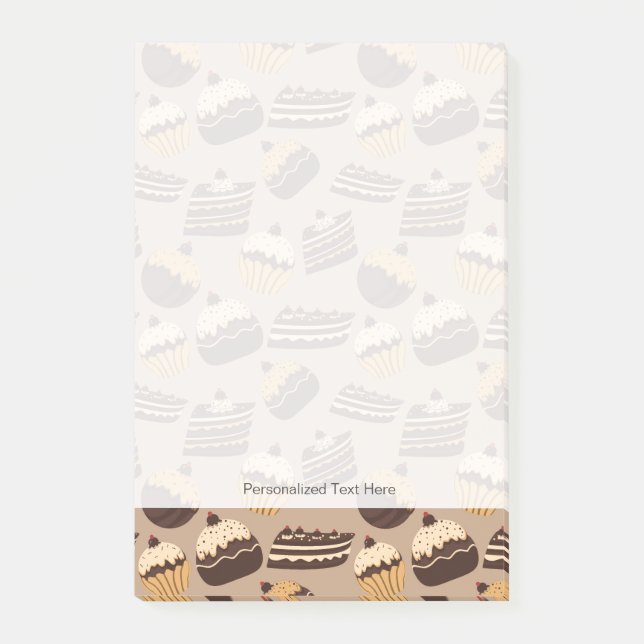 Notas Post-it® Modelo de chocolate y pasteles 3 (Anverso)