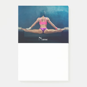Notas Post-it® Modelo De Gimnasio Femenino Split Thunder_Cove