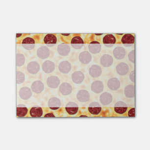 Notas Post-it® Modelo de la pizza de salchichones