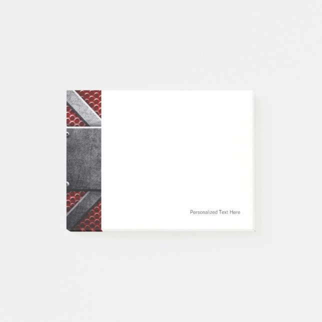 Notas Post-it® Modelo de la placa de metal (Anverso)