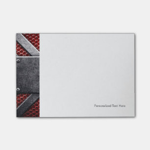Notas Post-it® Modelo de la placa de metal