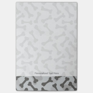 Notas Post-it® Modelo de la textura del hueso Greyscale