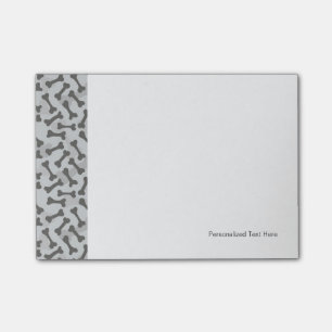 Notas Post-it® Modelo de la textura del hueso Greyscale
