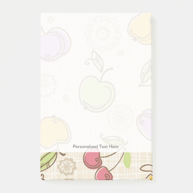Notas Post-it® Modelo de las frutas (Anverso)