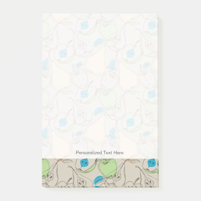 Notas Post-it® Modelo de las frutas (Anverso)