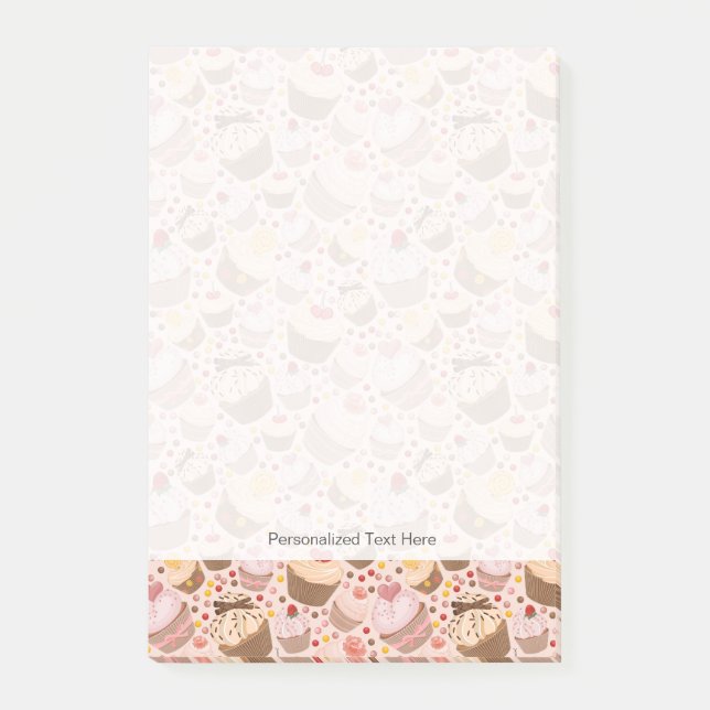 Notas Post-it® Modelo de las magdalenas celebradoras (Anverso)