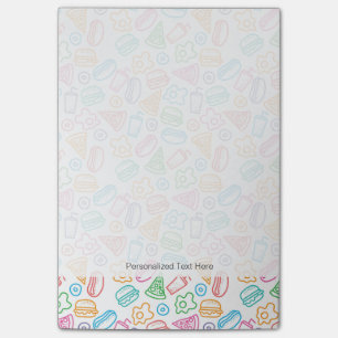 Notas Post-it® Modelo de los alimentos de preparación rápida