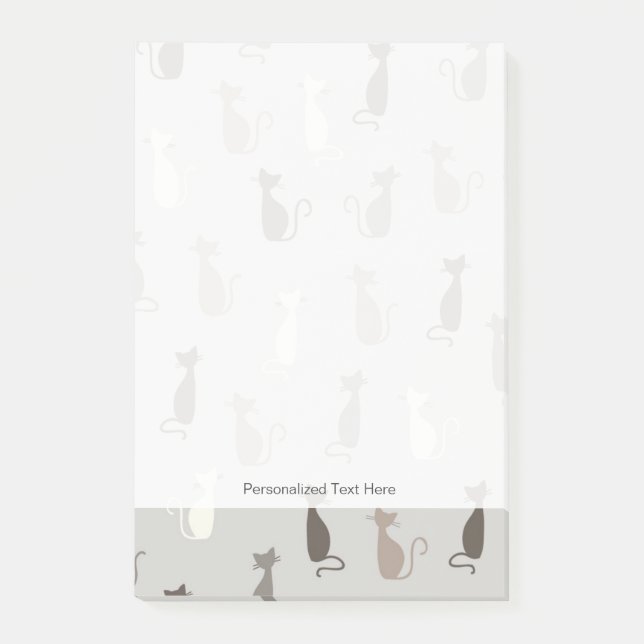 Notas Post-it® Modelo de los gatos (Anverso)