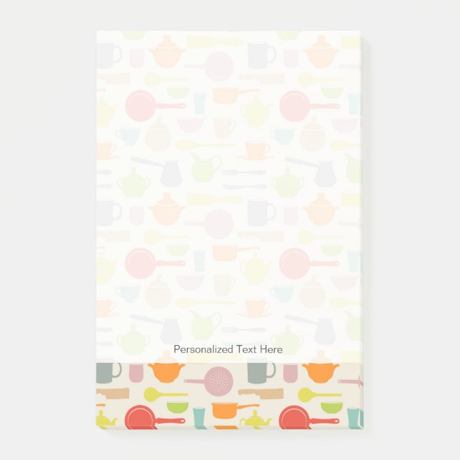 Notas Post-it® Modelo de los platos (Anverso)