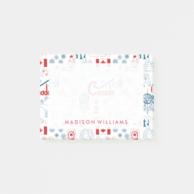 Notas Post-it® Modelo de los símbolos de Canadá el | (Anverso)