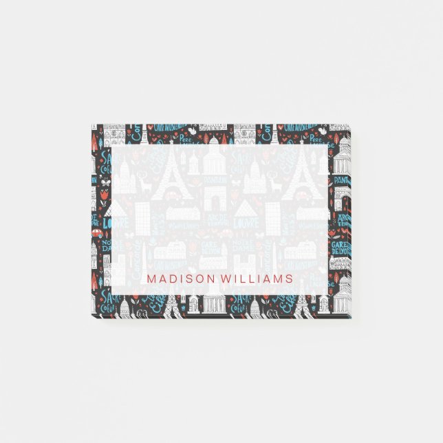 Notas Post-it® Modelo de los símbolos de Francia el | (Anverso)