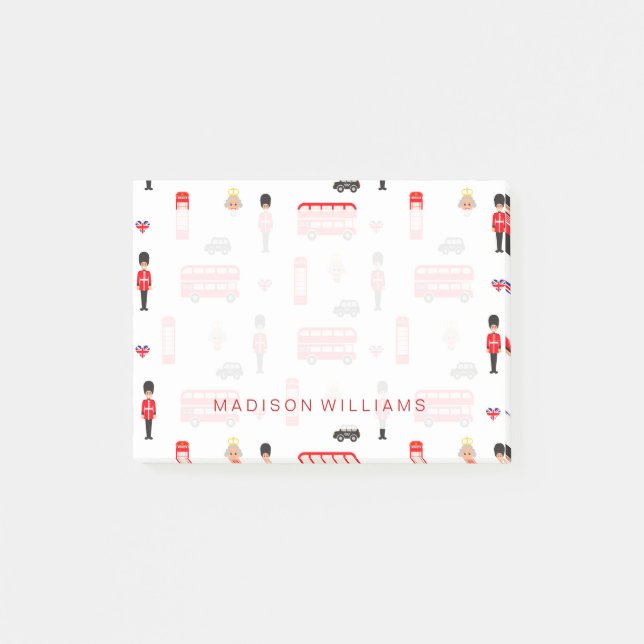 Notas Post-it® Modelo de los símbolos de Inglaterra (Anverso)