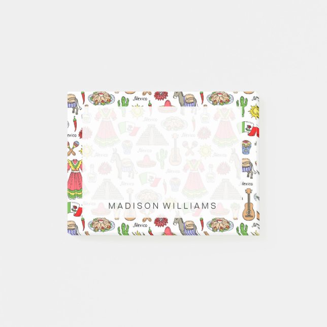 Notas Post-it® Modelo de los símbolos de México el | (Anverso)