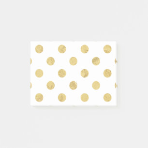 Notas Post-it® Modelo de lunar elegante del Relieve metalizado