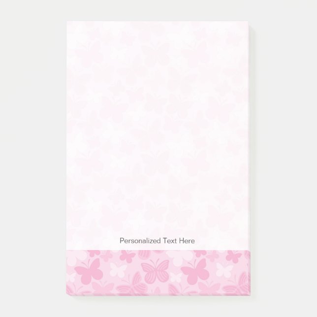 Notas Post-it® Modelo de mariposa 2 (Anverso)