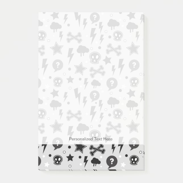 Notas Post-it® Modelo de moda (Anverso)