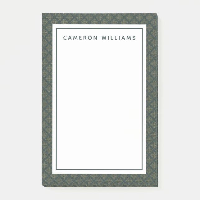 Notas Post-it® Modelo de nudo céltico elegante (Anverso)