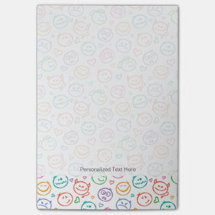 Notas Post-it® modelo de sonrisas