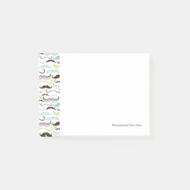 Notas Post-it® Modelo del bigote, estilo retro 2 (Anverso)