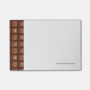 Notas Post-it® Modelo del chocolate