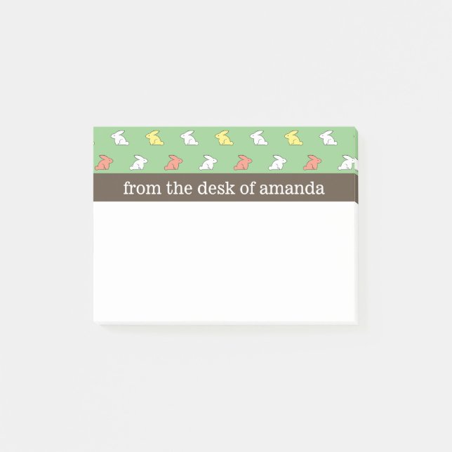 Notas Post-it® Modelo del conejito (Anverso)