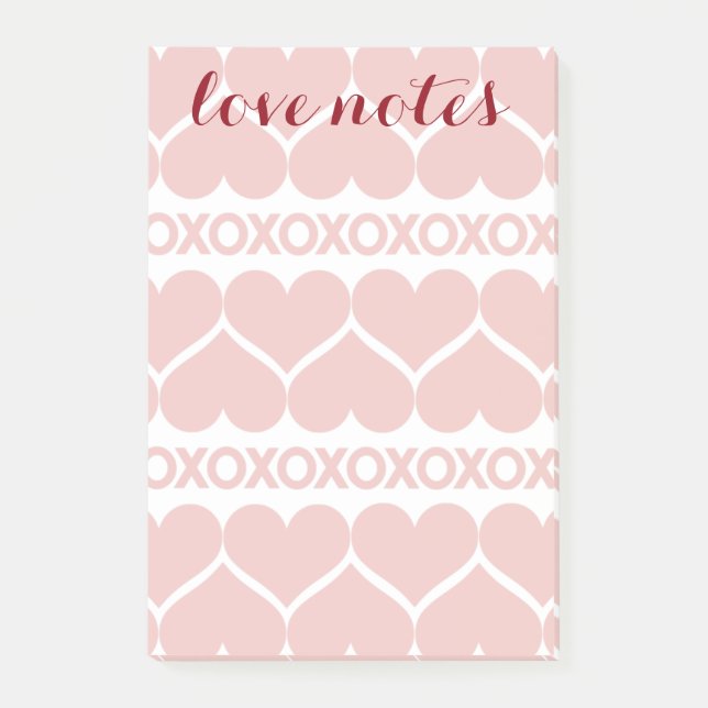 Notas Post-it® Modelo del el día de San Valentín (Anverso)