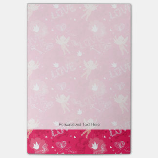 Notas Post-it® Modelo del el día de San Valentín con el Cupid