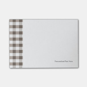 Notas Post-it® Modelo del mantel de Brown