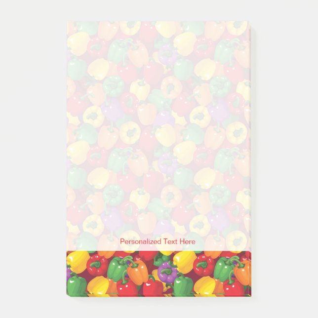 Notas Post-it® Modelo del paprika (Anverso)