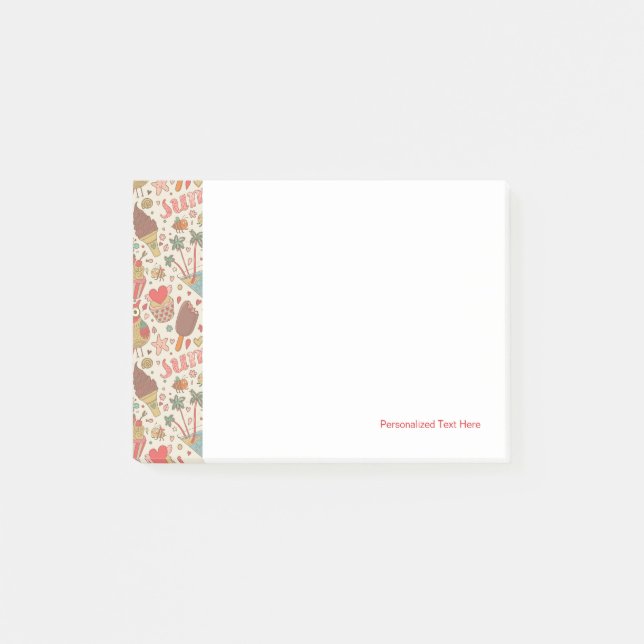 Notas Post-it® Modelo del verano con helado (Anverso)