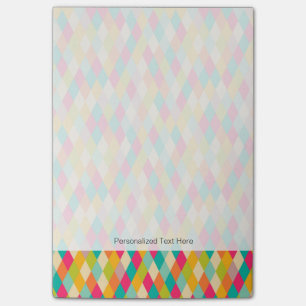 Notas Post-it® Modelo del vintage del Harlequin