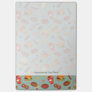 Notas Post-it® Modelo elegante de los alimentos de preparación