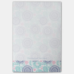 Notas Post-it® Modelo étnico de Paisley
