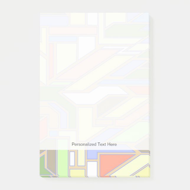 Notas Post-it® Modelo geométrico 3 (Anverso)