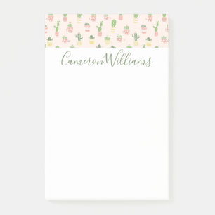 Notas Post-it® Modelo lindo del cactus
