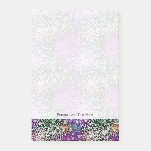 Notas Post-it® Modelo manchado vivo (Anverso)